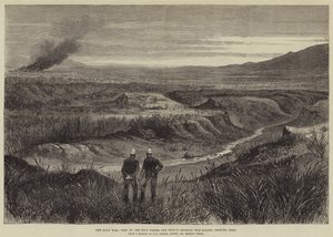 La guerra zulú, vista del lugar donde fue asesinado el Príncipe Imperial, mirando al oeste